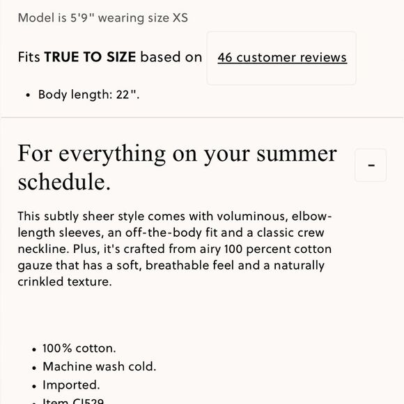 NWT J CREW Puff-sleeve top in sheer gauze in Ivory/Blue stripe - Picture 7 of 7